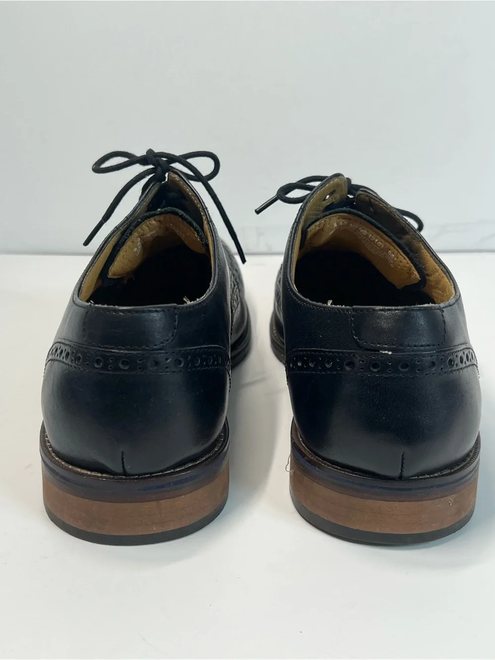 Florsheim Men’s Black Leather Wingtip Brogue Oxford Dress Shoes Size 9 3E